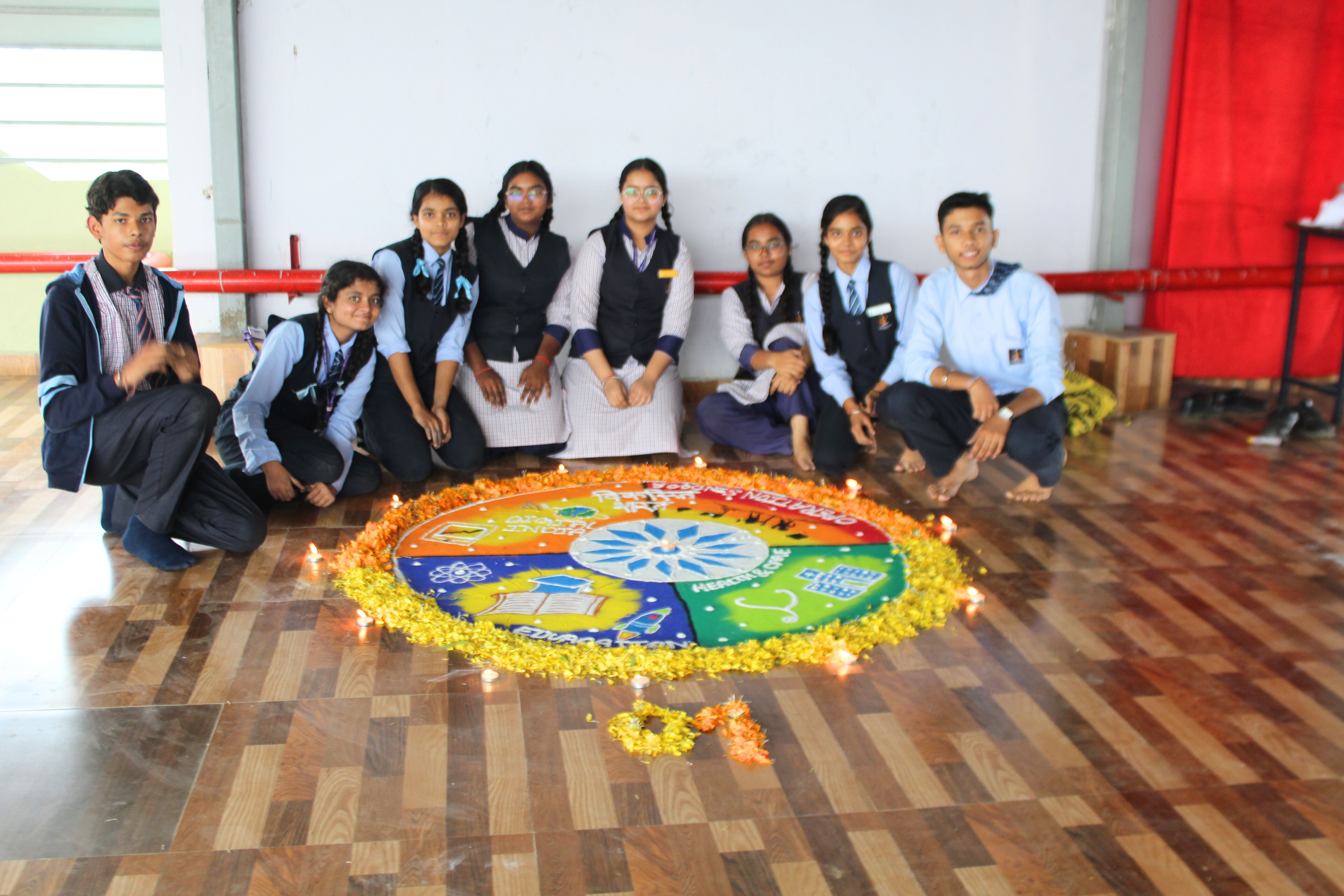 House Wise Rangoli Making Competition